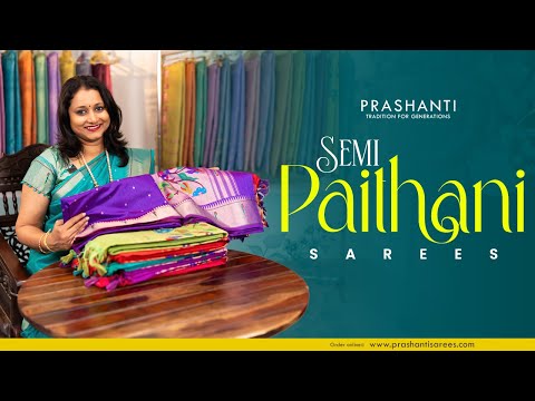 Semi Paithani Sarees @ Rs. 2,050/- | Prashanti | 5 Sep 24