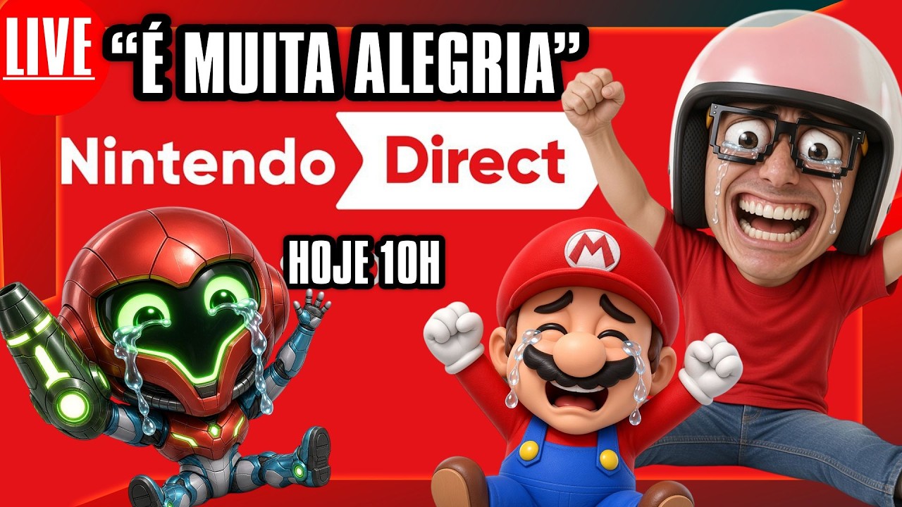 🎮🚨 AO VIVO -  10H -  Nintendo Direct 9.9.2026 +Nintendo Treehouse, "É MUITA ALEGRIA" #Zelda