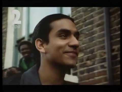 BBC Two trailer frame for The Buddha of Suburbia (1993) with title card and suburban street