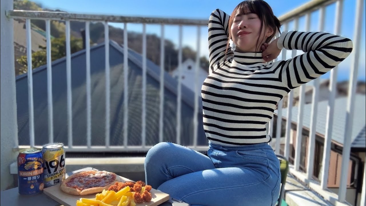 【休日】釣りして昼からジャンキー飯でストゼロキメる