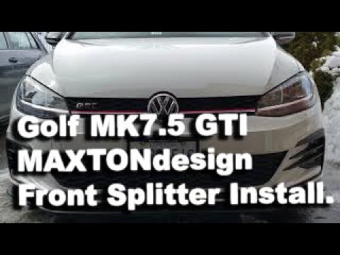 Golf MK7.5 GTI Maxton Design Splitter Install.