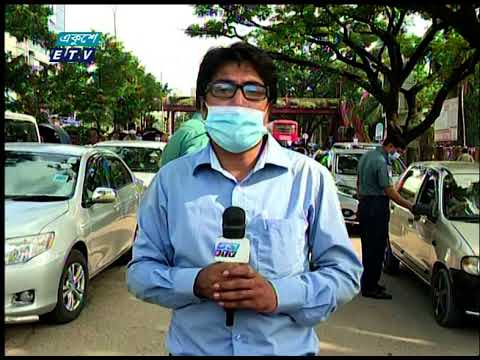 রাজধানীর কলেজ গেট থেকে লকডাউনের খবর জানাচ্ছেন মানিক শিকদার