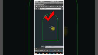 Curve Fillet In autocad #autocad #autocadtips #Filletcommand