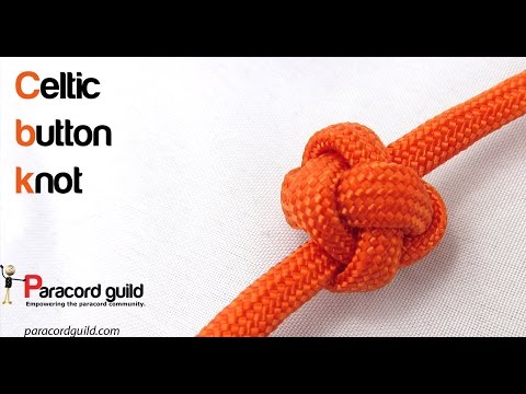 How to tie a Celtic button knot - YouTube