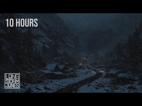 BLIZZARD GORGE (Fixed) Immersive Textured Wind & Blowing Snow Ambience | 10 HOURS | RELAX | SLEEP