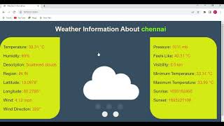Weather Prediction Using API and Machine Learning with Python