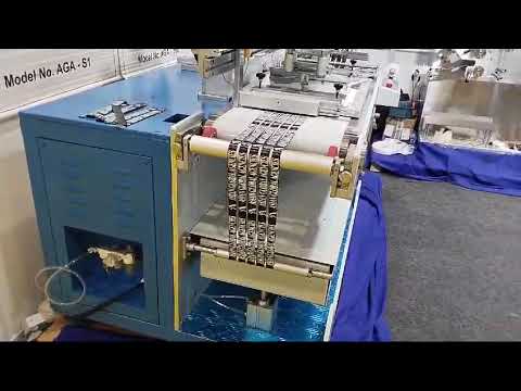 Garment label screen printing machine, model: aga-110