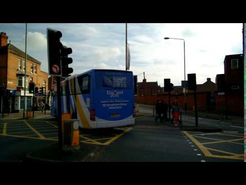 Argentine vs Namibia - Rugby World Cup 2015 - Pumas bus arriving at Leicester