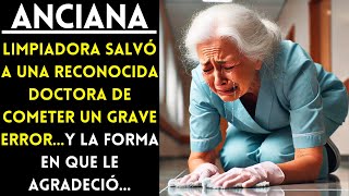 UNA ANCIANA LIMPIADORA SALVÓ A UNA RECONOCIDA DOCTORA...Y LA FORMA EN QUE LE AGRADECIÓ...