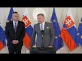 Tlačová Konferencia Predsedu Vlády SR Roberta Fica A Ministra Financií SR Ladislava Kamenického
