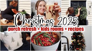 ❄️ 2025 CHRISTMAS CLEAN + DECORATE PT.3 • Porch Refresh + Recipes + Homemaking Cleaning Motivation