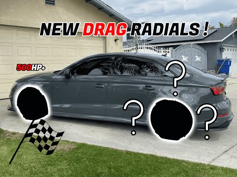 500HP AUDI S3 8V gets DRAG RADIALS!
