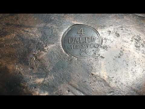 PLÅTMYNT - VÄRLDENS STÖRSTA MYNTSORT - 4 Daler SM 1729 från Roberto Delzanno Mynthandel