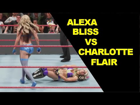 WWE 2K19 Alexa Bliss vs Charlotte Flair - Knockout Match