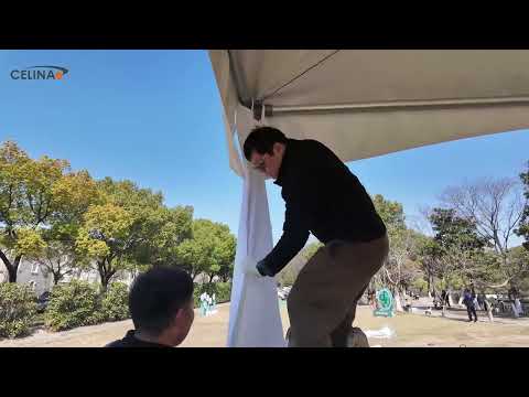 Side Pole Drapes Installation