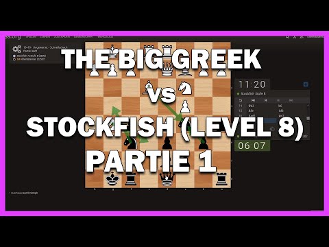 Let's Play Chess || The Big Greek vs. Stockfish (Level 8) Part 1
