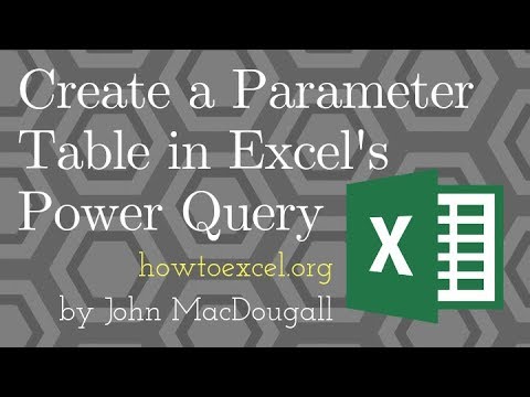 Create A Parameter Table For Your Power Queries
