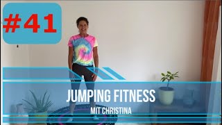 #41 Jumping Fitness mit Christina 40 Minuten Kraft & Bauch Rebounder Trampolion Workout