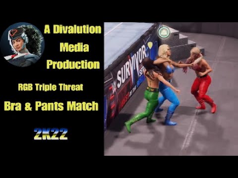 WWE 2K22 Alexa Bliss Vs AJ Lee Vs Torrie Wilson - Request RGB Triple Threat Match