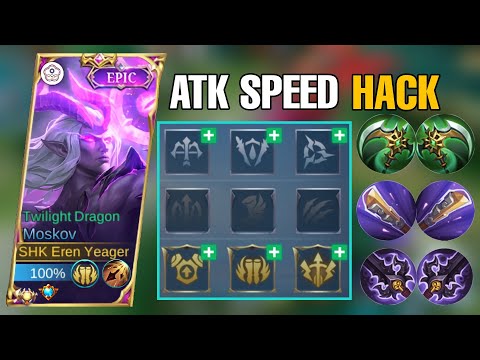 NEW META!! MOSKOV FULL ATTACK SPEED BUILD (ATK SPEED HACK) | MOSKOV BEST BUILD 2023 | MLBB