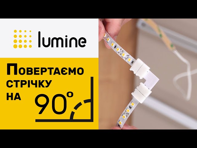 Złączka kątowa do taśmy DECOR LED-2835 SMD 120 LEDs/m, 0,24W, 12V, IP20, światło ciepłe
