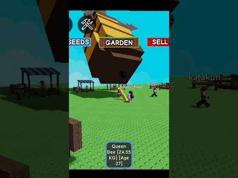 Trading For Giant Queen Bee In Grow A Garden🤑🤑 #growagarden #roblox #shorts #shortfeed #gaming #fyp