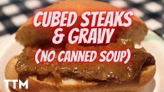 EASY Slow Cooker Cubed Steaks wthout Canned Soup