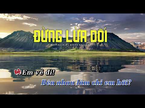 Đừng Lừa Dối | Quốc Khanh | Đoàn Phi | Karaoke Tone Nam | MMG - Jam'n Nights