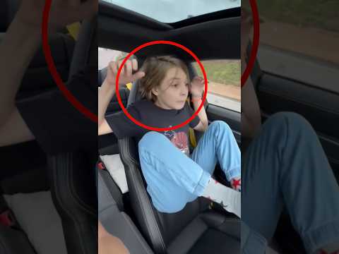Dieser Vater zeigte seinem Sohn wie schnell sein Porsche beschleunigt und das ist seine Reaktion… 😳