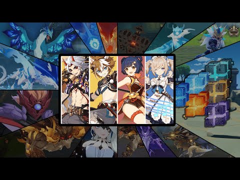 Current Banner [Itto, Gorou,Xiangling And Barbara] Against All Bosses In The Game