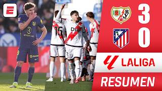 Atlético de Madrid sufrió durísima derrota con vergonzosa goleada 3-0 ante Rayo Vallecano | La Liga