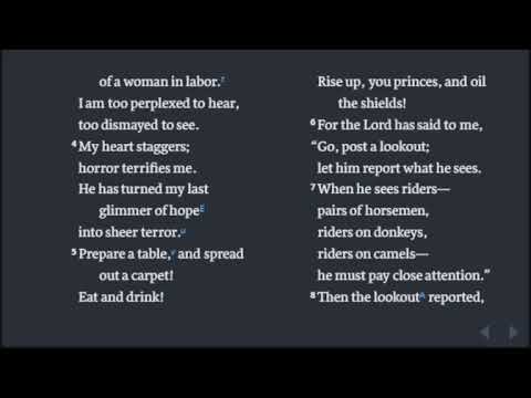 Isaiah 18-22, Chronological Bible in a Year, Day 198