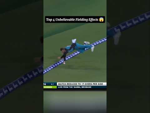 Top 4 Unbelievable Fielding Effects 😱 in Cricket History #BestFeilding #ipl #ravindrajadeja #viral