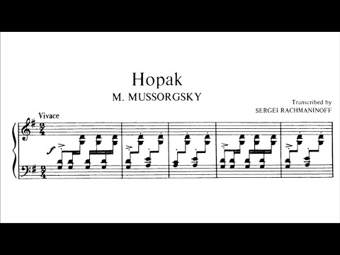Rachmaninoff plays Mussorgsky - Sorochintsy Fair: Hopak