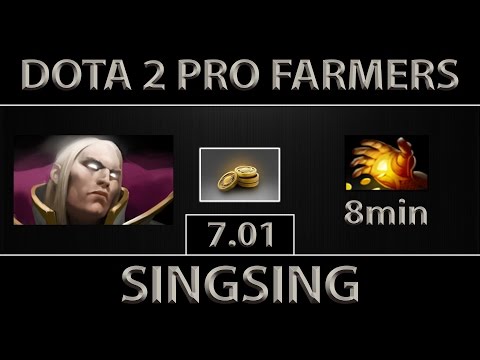 SingSing Invoker Fast Farm ► EZ 8min Midas ► Dota 2 [7.01]