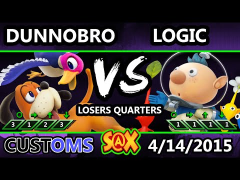 S@X Customs - Dunnobro (DHD) Vs. VGBC | Logic (OLI) SSB4 Losers Quarters - Smash Wii U - Smash 4