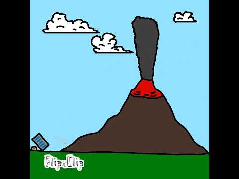 Volcano Eruption #animation
