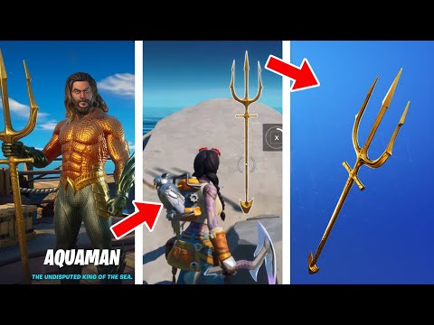 How to unlock Aquaman Skin and Trident Pickaxe - Claim your Trident at Coral Cove in Fortnite