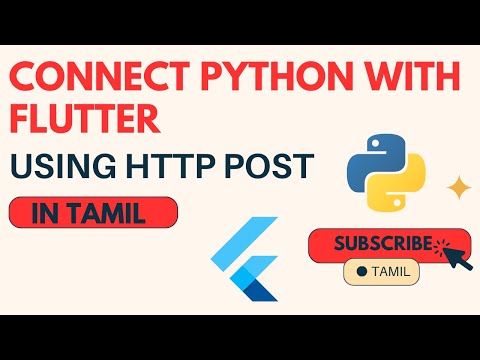 Connect Python With Flutter Using Http Post In Tamil Connect Python And Flutter In Tamil Python