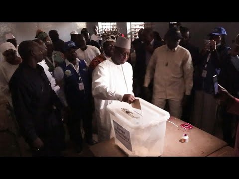 Video Thumbnail: Senegal's outgoing President Macky Sall casts his ballot | AFP