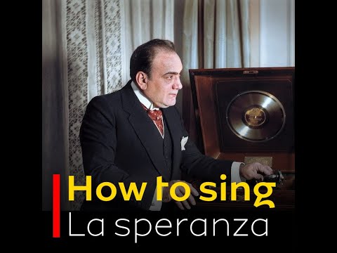 How to sing La speranza correctly