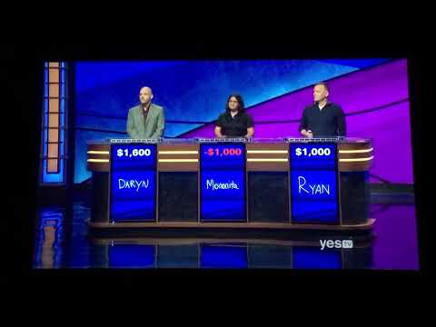 Jeopardy, Daryn Firicano Day 3 - 1st Daily Double (10/21/19)