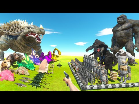 FPS Avatar Rescues Mutant Primates and Fights Giant Reptiles - Animal Revolt Battle Simulator