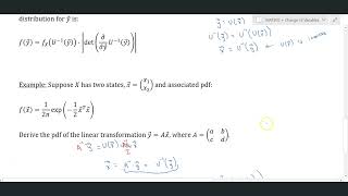 Change of Variables Theorem for Probability Density Functions