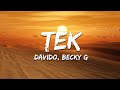 Davido - Tek (Lyrics) ft. Becky G