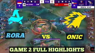 Aurora vs Onic ID Game 2 | ESL Snapdragon Mobile Challenge Finals | MLBB