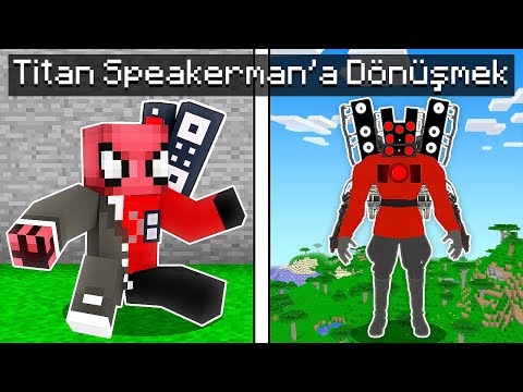 TITAN SPEAKERMAN'a DÖNÜŞTÜM - Minecraft
