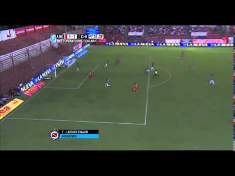 Gol de Lautaro Rinaldi Argentinos Jrs 1-1 Nueva Chicago