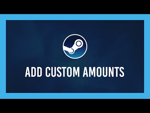 Steam: How to add custom money amounts to your Steam Wallet