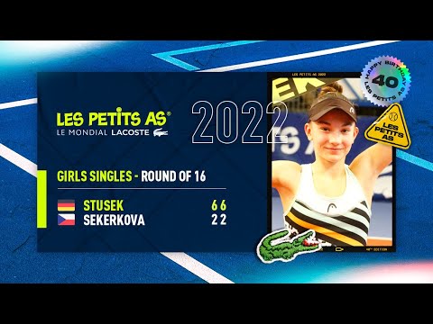 Les Petits As 2022 | Girls Round of 16 | Julia Stusek vs. Veronika Sekerkova